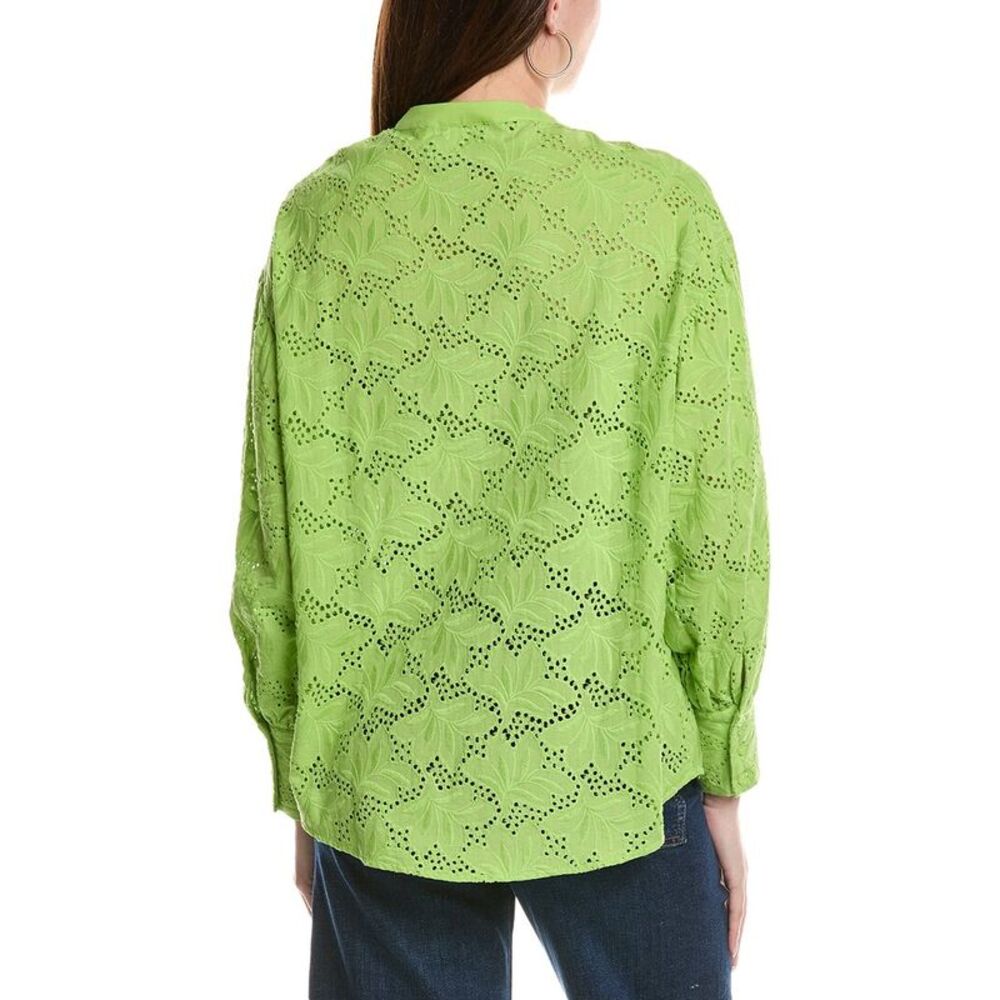 Silvian Heach Womens Blouse, Green - Picture 2 of 3